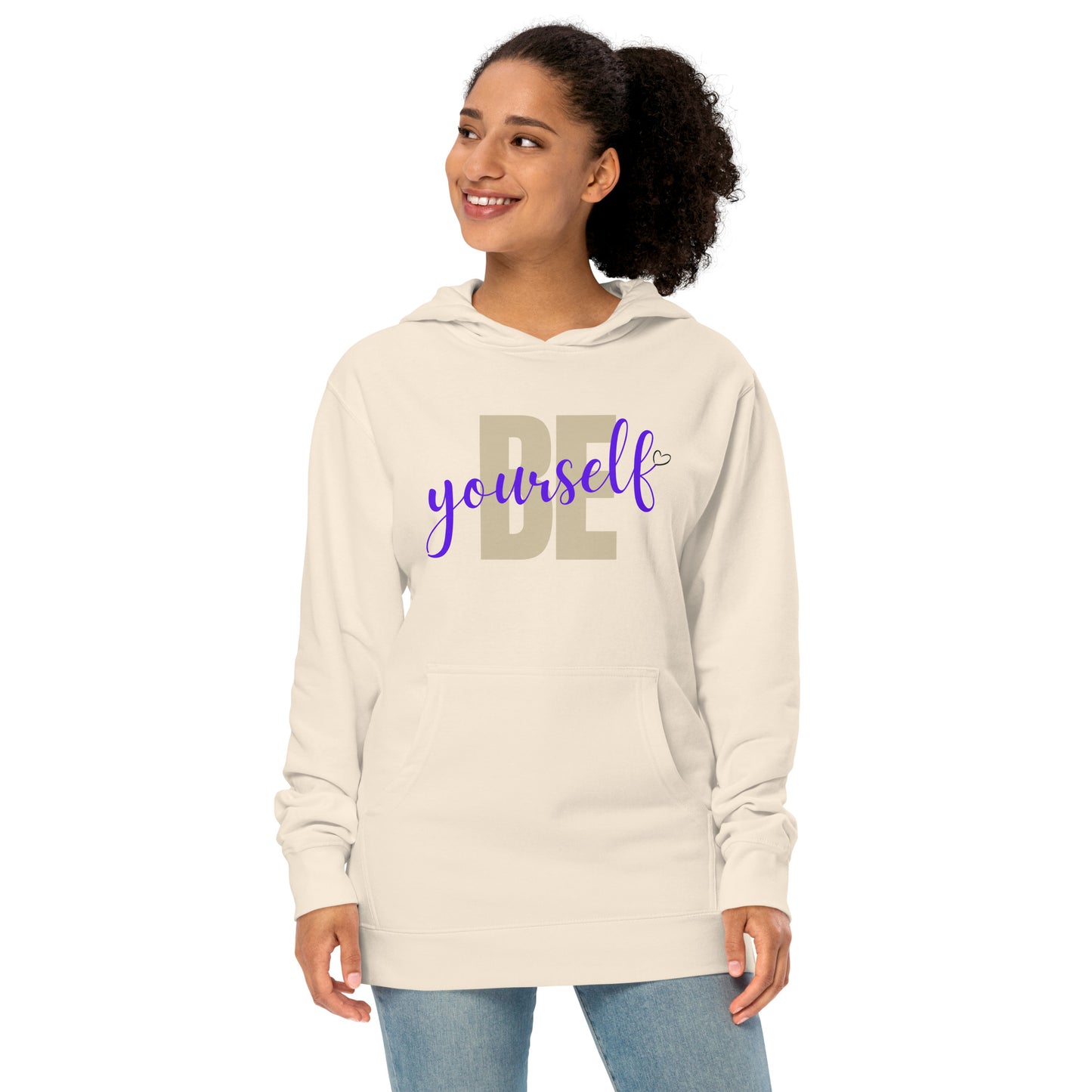 Be Yourself positive vibes Unisex midweight hoodie