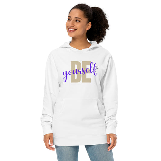 Be Yourself positive vibes Unisex midweight hoodie